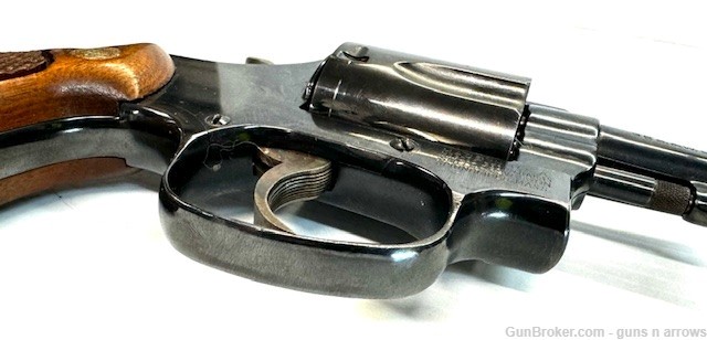 Smith & Wesson Model 36 38Spl 5 shot Blued Wood Grips-img-12