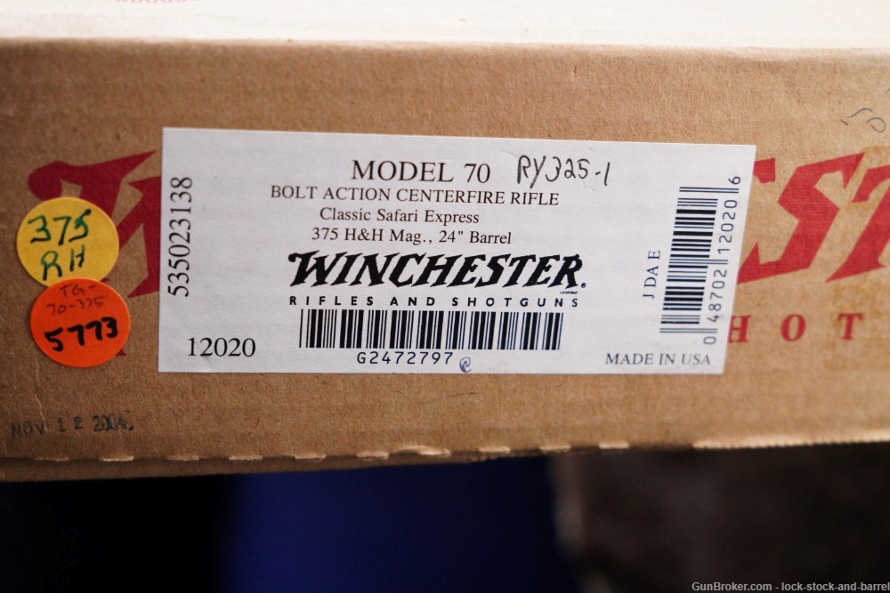 Winchester Model 70 Safari Express Classic .375 H&H MAG 24” Rifle & Box-img-30