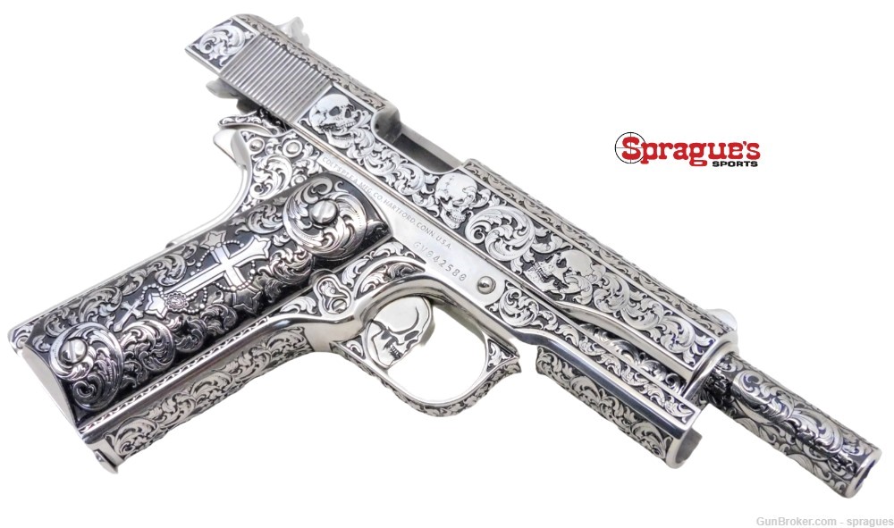Colt 38 Super 1911 "La Muerte" -img-0