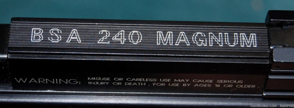 BSA 240 Magnum IHMSA Commemorative Air Pistol in .177 Cal Pellet-img-3