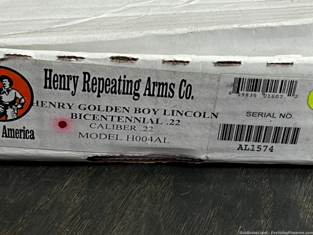 Henry Golden Boy Bicentennial Abe Lincoln UNFIRED W/BOX $999 NO RES-img-28