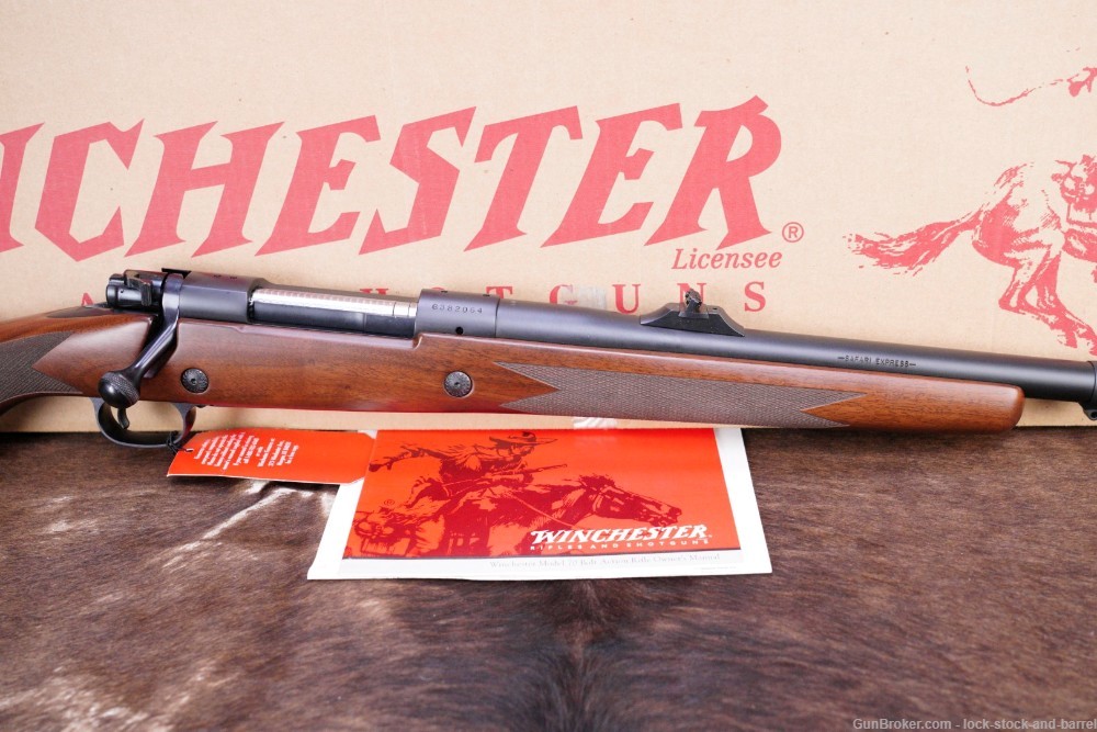 Winchester Model 70 Safari Express Classic .416 Rem Mag 24” Rifle & Box -img-4