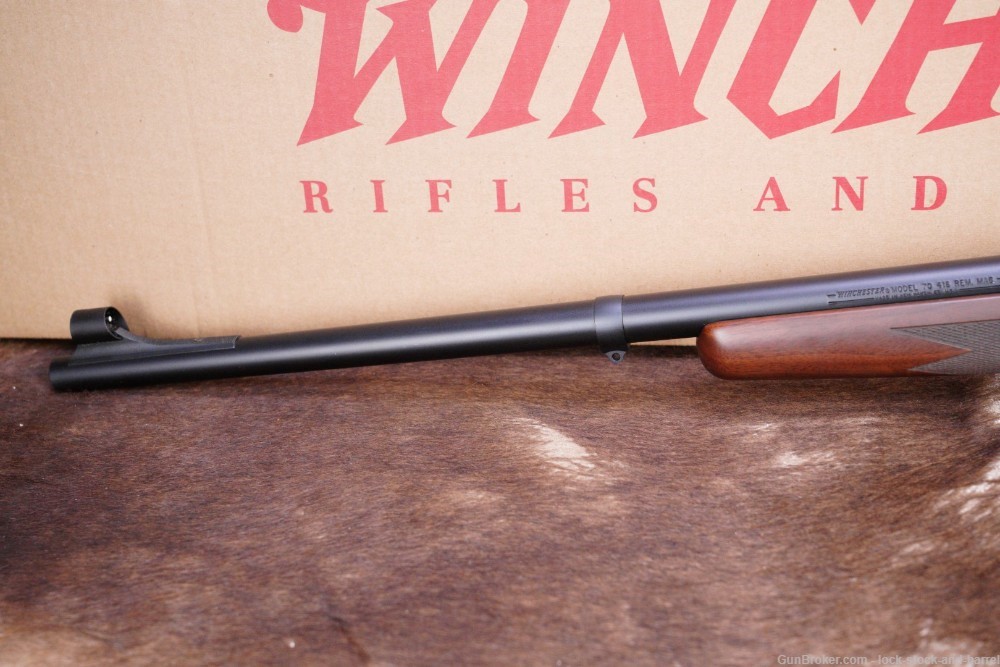 Winchester Model 70 Safari Express Classic .416 Rem Mag 24” Rifle & Box -img-10