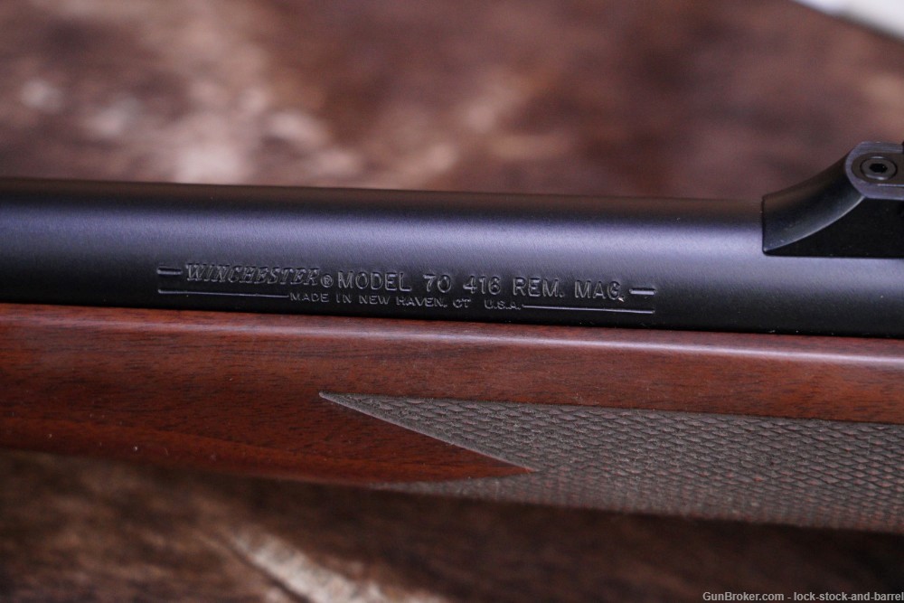 Winchester Model 70 Safari Express Classic .416 Rem Mag 24” Rifle & Box -img-19