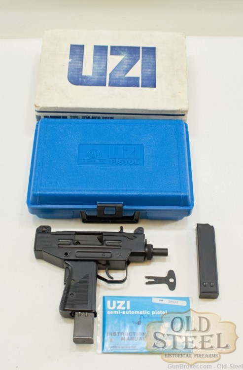 Israeli IMI Action Arms UZI Pistol 9mm Pre-Ban W/ Original Box, Mags-img-0