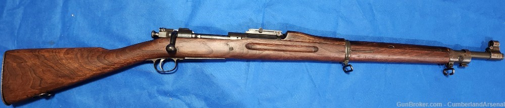 1903 Springfield ’07 SA WW2 USMC rifle, SA 5-42 Bbl, S-Stk, HiHump HG-img-0