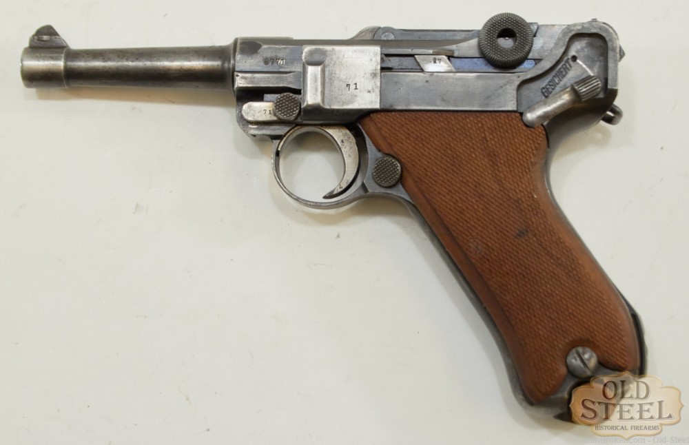 German Commercial Luger 30 Luger DWM C&R WW1 WWI Semi Auto Pistol-img-0