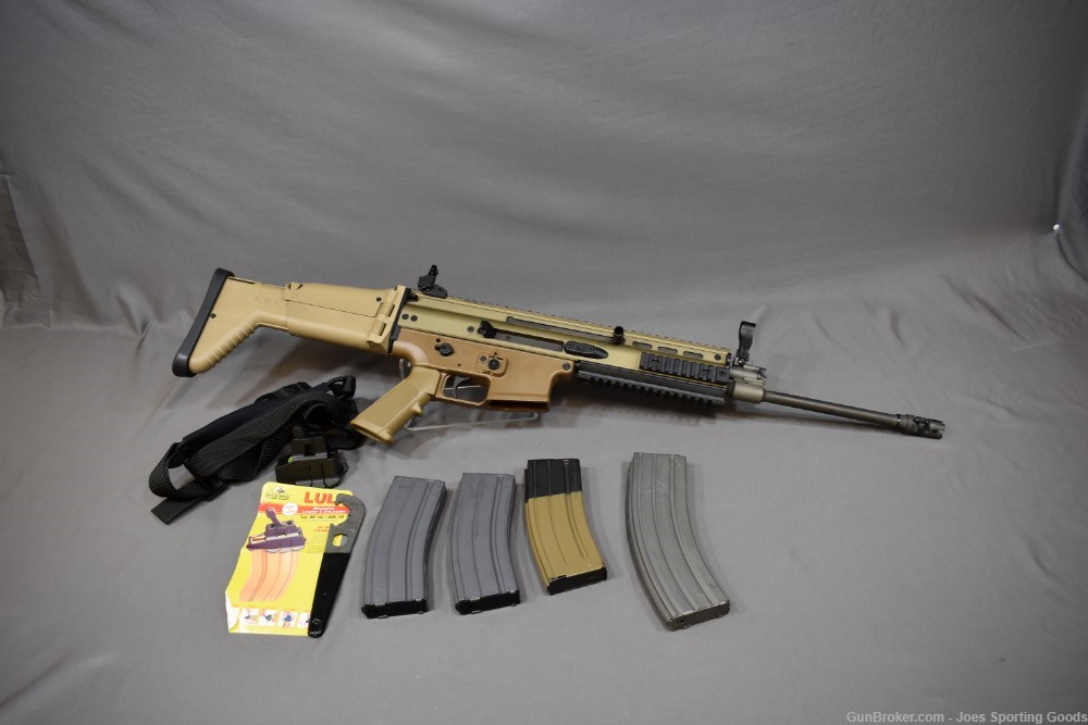 FN SCAR 16S- 5.56 NATO Semi-Automatic Rifle w/ 16" Barrel & 4 Magazines-img-0