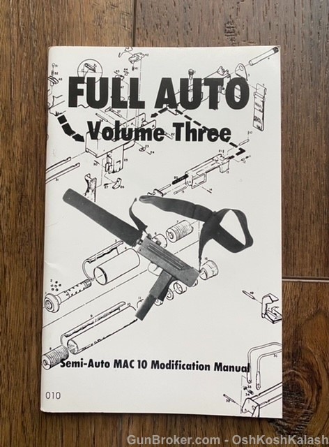 Full Auto Mac-10 Modification Manual Volume III Rare Book-img-0