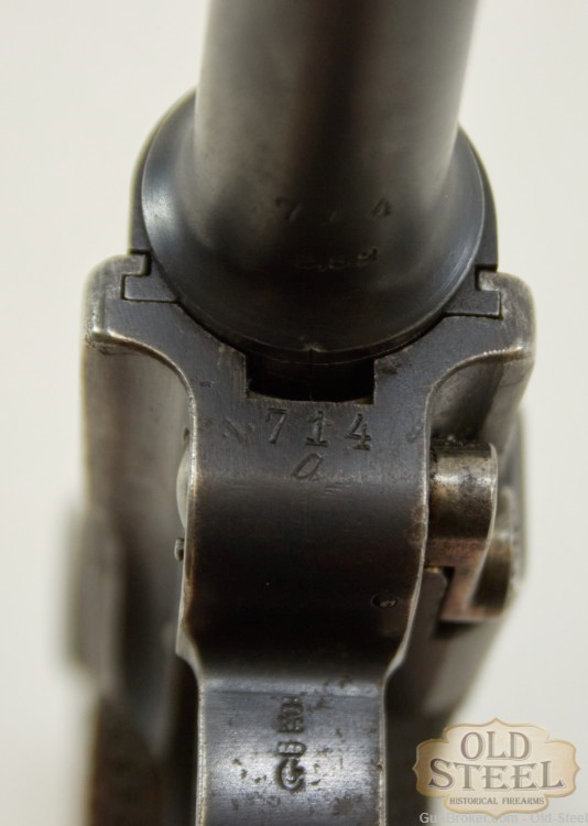  Unit Marked German P08 Luger 9mm Erfurt C&R WW1 WWI Era MFG 1912-img-15