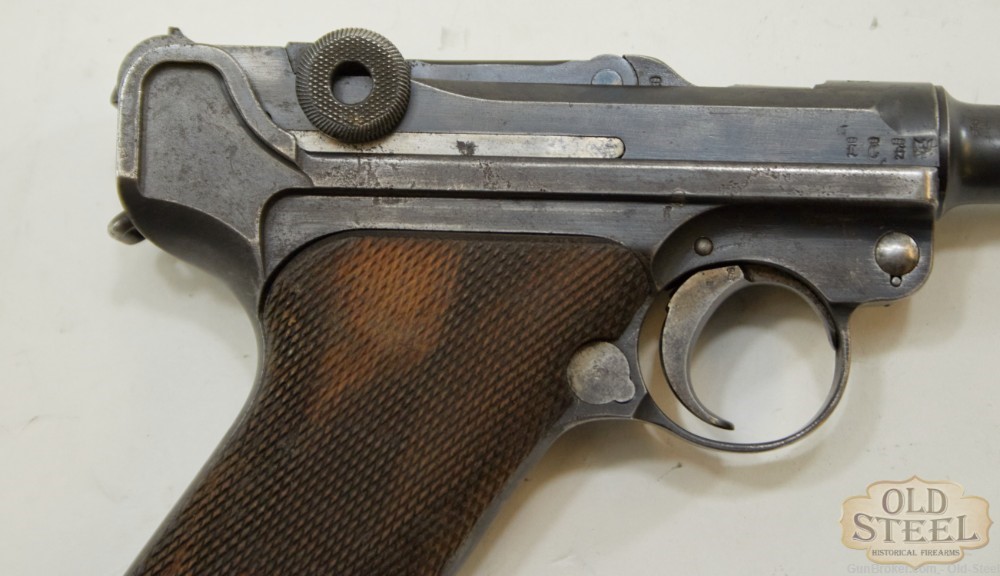  Unit Marked German P08 Luger 9mm Erfurt C&R WW1 WWI Era MFG 1912-img-9