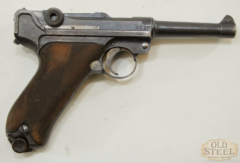  Unit Marked German P08 Luger 9mm Erfurt C&R WW1 WWI Era MFG 1912-img-6