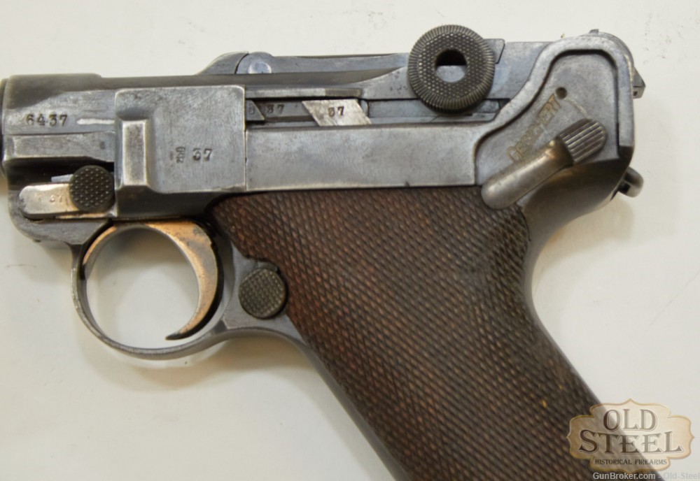  All Matching German P08 Luger 9mm Erfurt C&R WW1 WWI Era MFG 1912-img-4