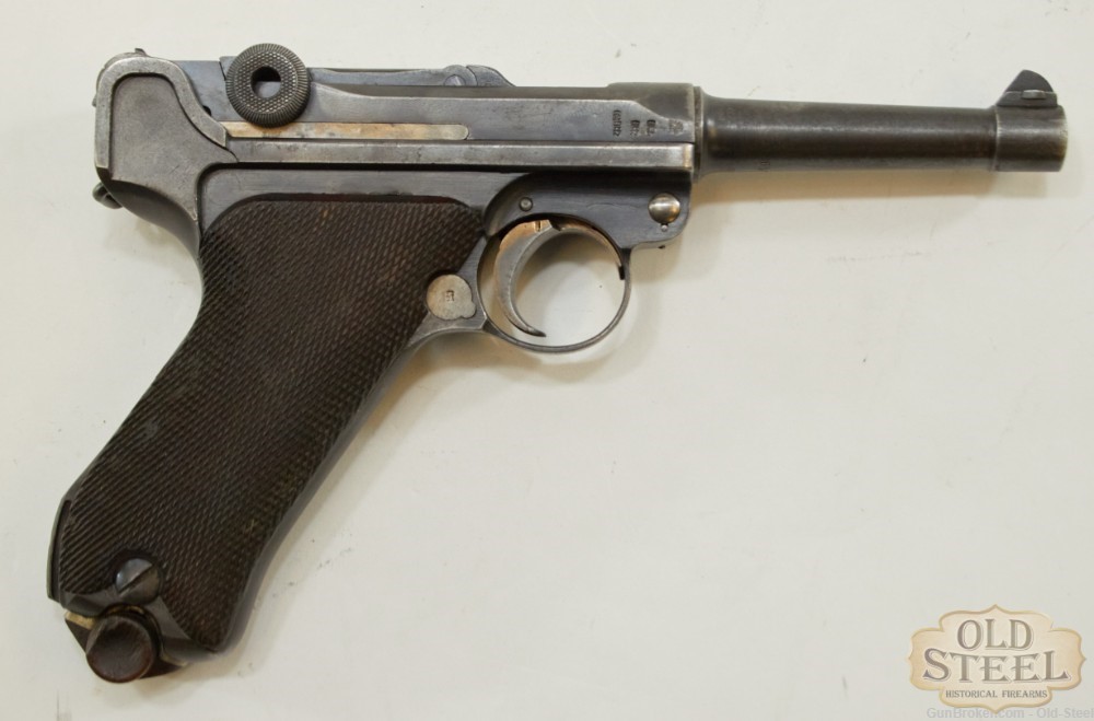 All Matching German P08 Luger 9mm Erfurt C&R WW1 WWI Era MFG 1912-img-6