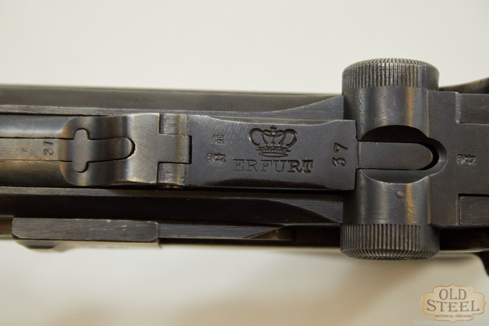  All Matching German P08 Luger 9mm Erfurt C&R WW1 WWI Era MFG 1912-img-20
