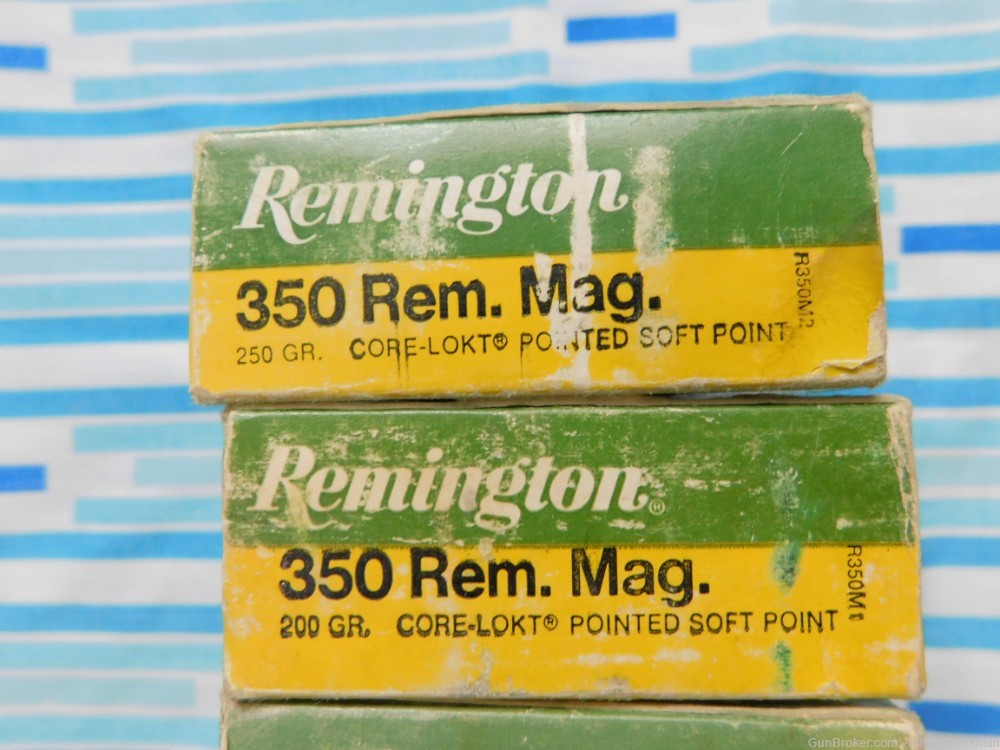 4 Boxes 80 Rds 350 Rem Mag Remington 250 Gr 200 Gr Core Lokts PSP-img-2