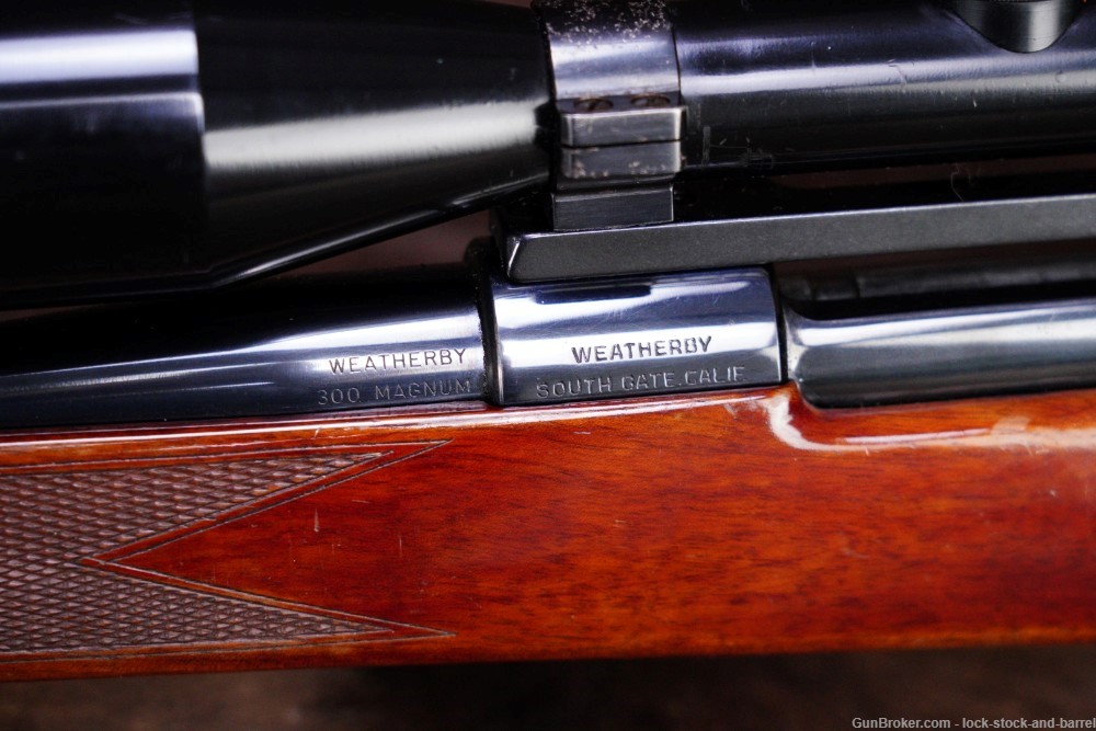 Weatherby Pre-Mark V .300 Wby Magnum Scoped Mauser Bolt Rifle, MFD 1955 C&R-img-19