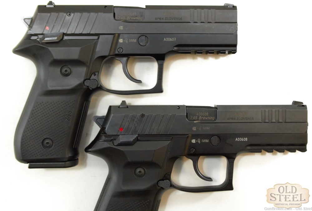 Pair of Consecutive SN Slovenian Arex Rex 7.65S 18rd 32 ACP French Police-img-47