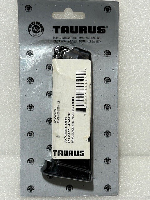 Taurus PT-24/7 .45acp 12 round OEM Magazine NEW 15rd PT24/7 .45 acp-img-0