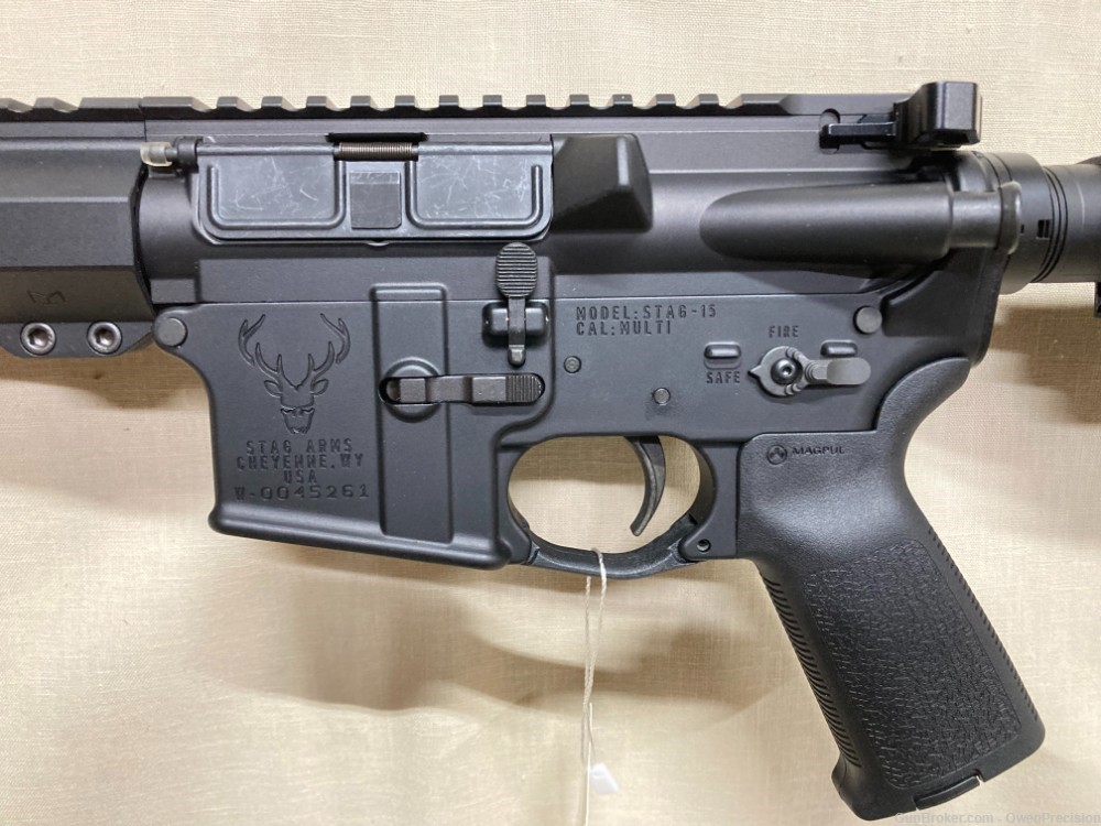 AR-15 Custom Left Hand Stag-15 5.56 SBA3 10.5" Ballistic Ad MLOK  5.5# trig-img-2