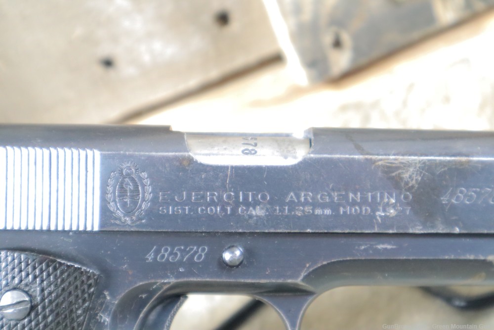 Collectible Ejercito Argentino 1927 .45ACP Penny Bid NO RESERVE-img-10