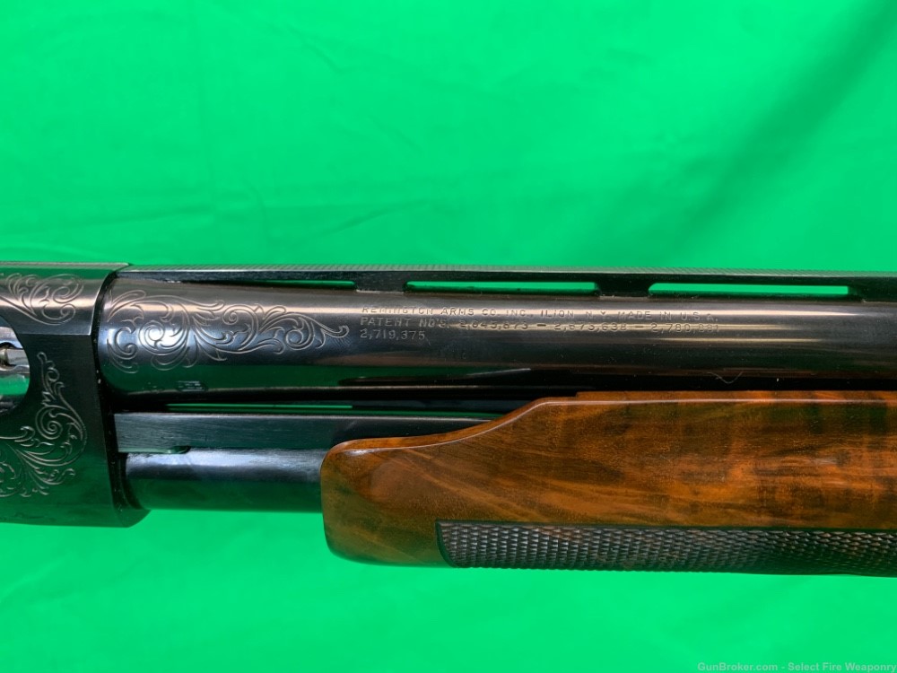 RARE Remington 870 All American Trap MINT 12 ga Engraved High Grade wood-img-13