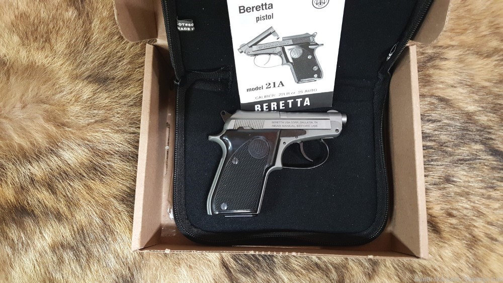 Beretta 21A Bobcat INOX 22 LR 2.40" 7+1 NEW in BOX-img-0
