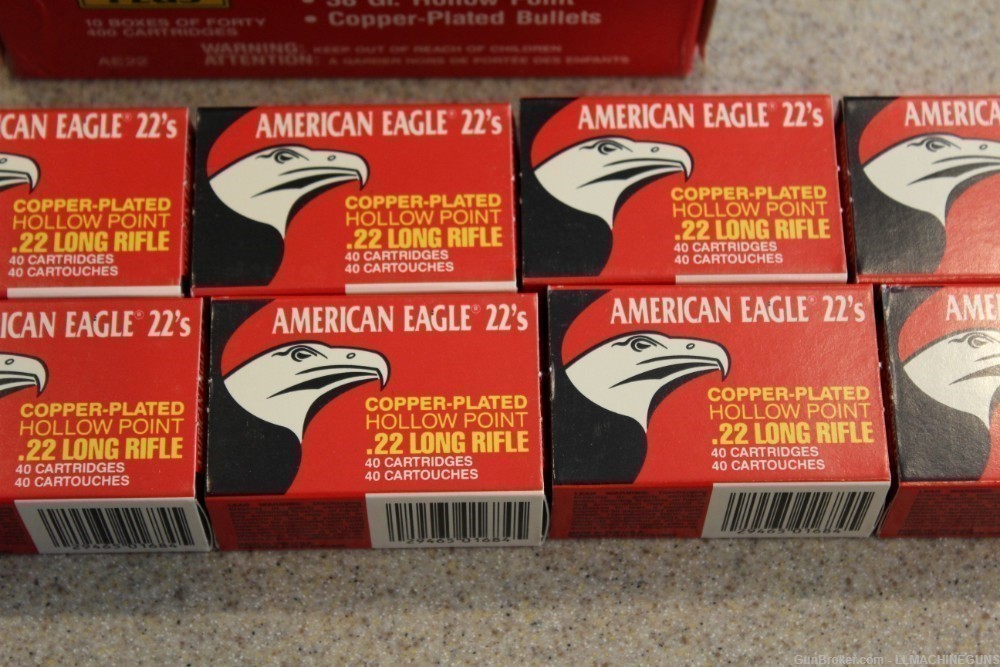 Federal American Eagle 22LR From Canada 400 Round Brick RARE-img-6