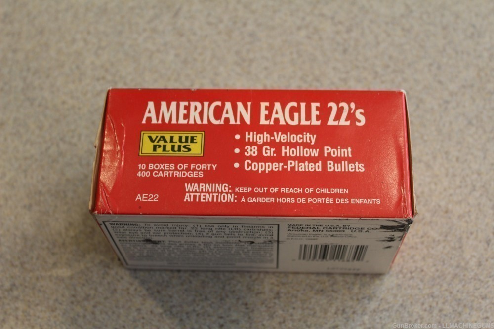 Federal American Eagle 22LR From Canada 400 Round Brick RARE-img-1