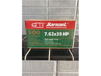 Barnaul 7.62x39 HP Case of 500