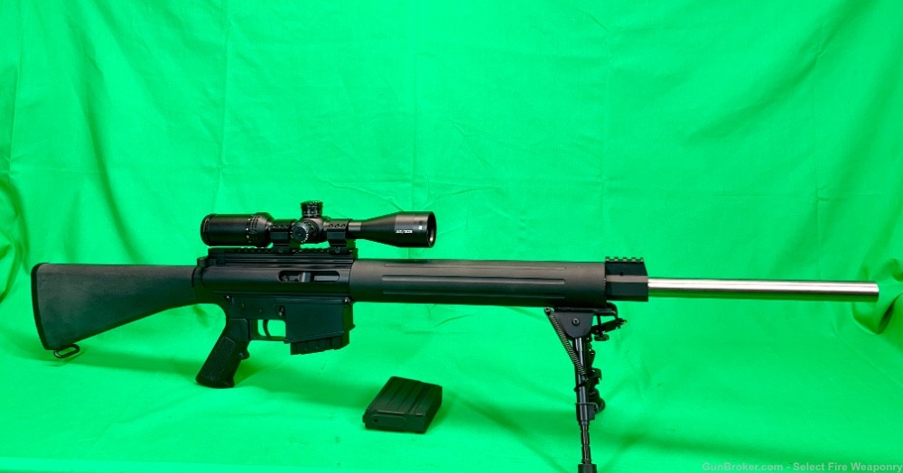 DPMS LR 308 24” Heavy Bull Barrel target rifle AR-10 AR Bushnell Scope-img-0