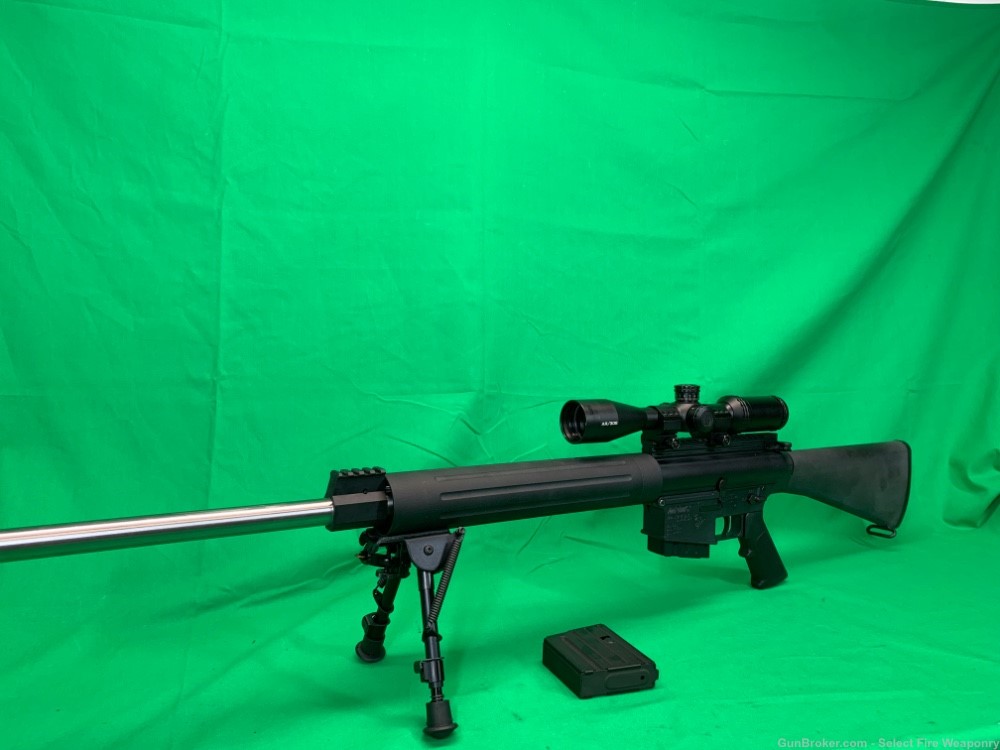 DPMS LR 308 24” Heavy Bull Barrel target rifle AR-10 AR Bushnell Scope-img-11
