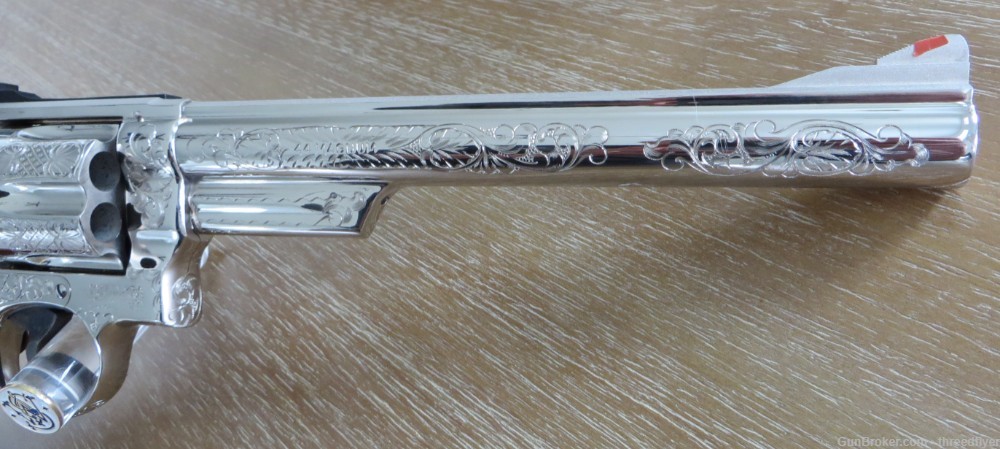 Smith & Wesson 29-2 Factory Engraved Nickel 8-3/8" Un-Fired Presentation -img-6