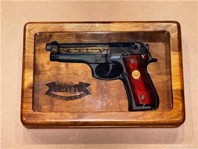 Beautiful NRA Commemorative Beretta 96 with Walnut case.