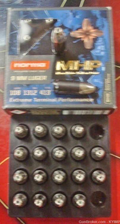 100 NORMA 9mm JHP 115 grain JHP MoNoLiThIc HOLLOW POINT NEW ammunition-img-2