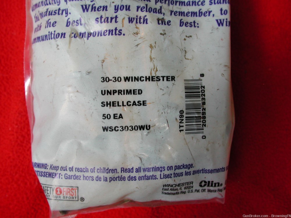 50 NEW Winchester Brass Cases for .30-30 Winchester Model 94 64  .30 W.C.F.-img-1