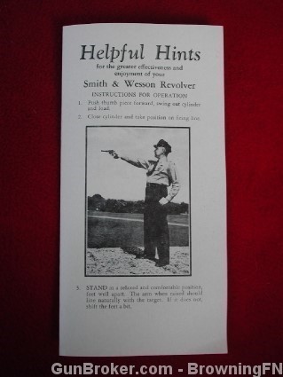 Original S&W 1950s HELPFUL HINTS Brochure Flyer-img-0