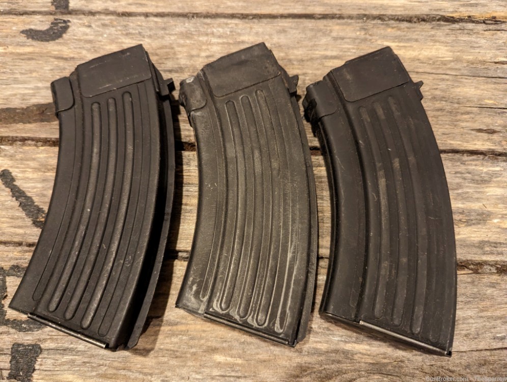 3 NOS Hungarian AK AMD 65 20 Round Tanker 7.62x39 Magazines w/ carrier-img-4