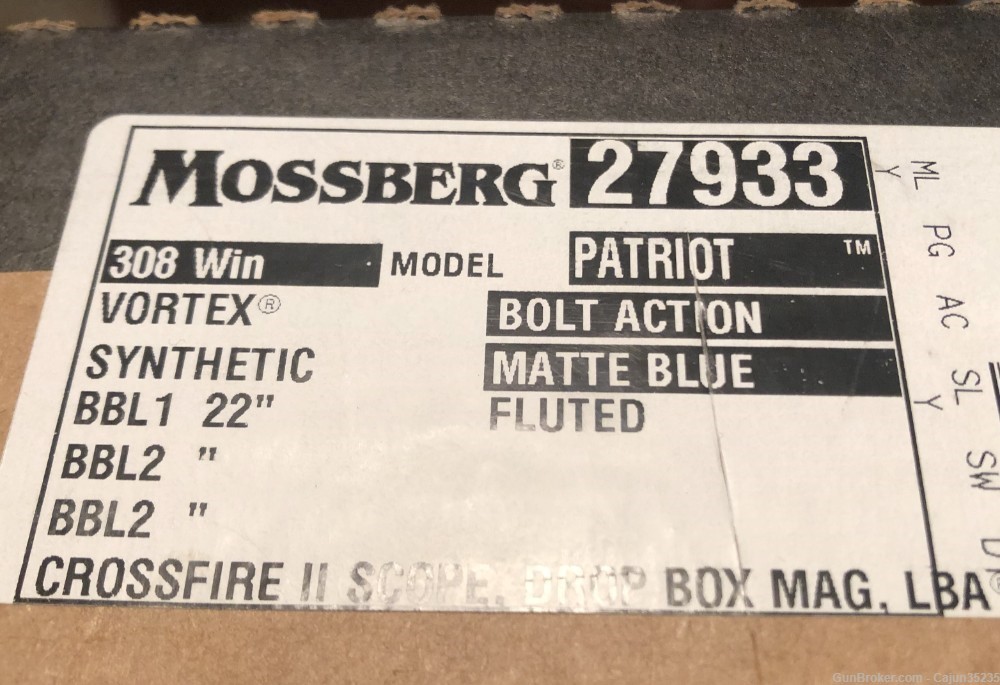 MOSSBERG PATRIOT 308 WIN BOLT ACTION RIFLE-img-2