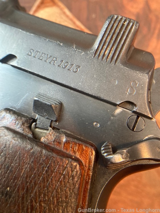 Steyr Hahn Mannlicher M1912 Pistol 9x23mm Iconic WW1 + Holster - Colt 1911-img-25