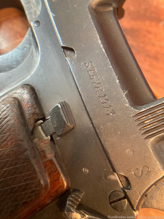 Steyr Hahn Mannlicher M1912 Pistol 9x23mm Iconic WW1 + Holster - Colt 1911-img-4