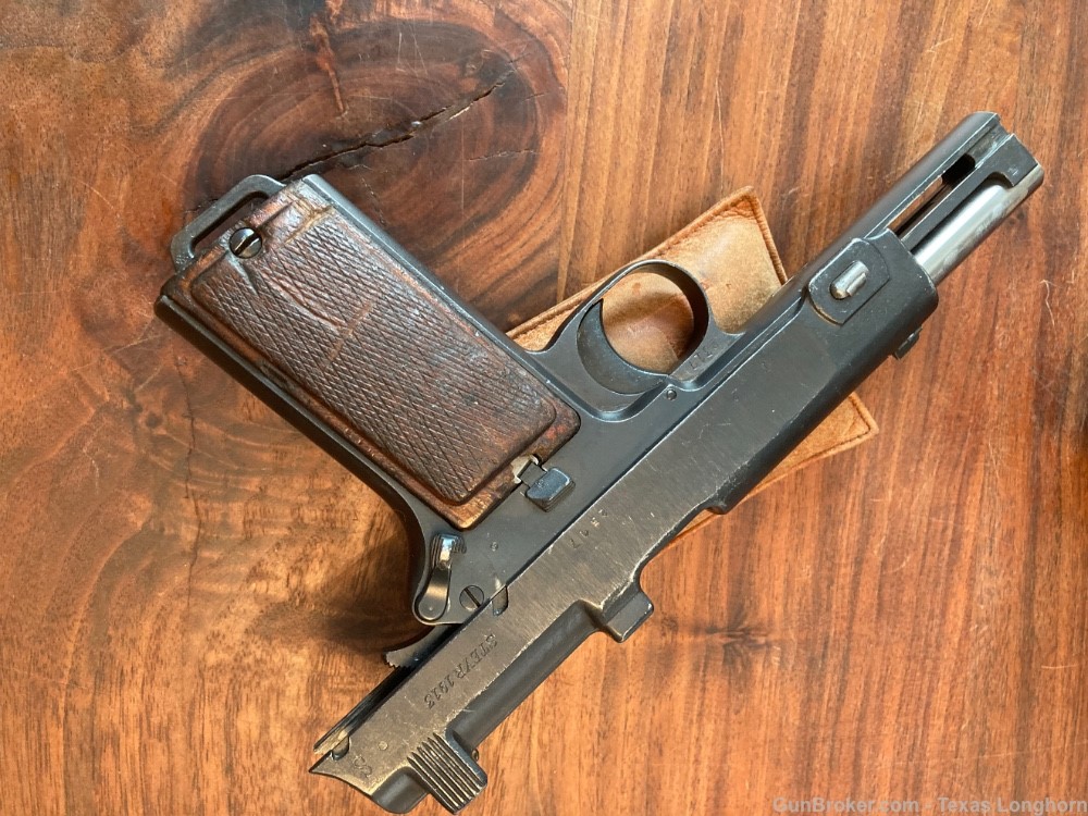 Steyr Hahn Mannlicher M1912 Pistol 9x23mm Iconic WW1 + Holster - Colt 1911-img-14