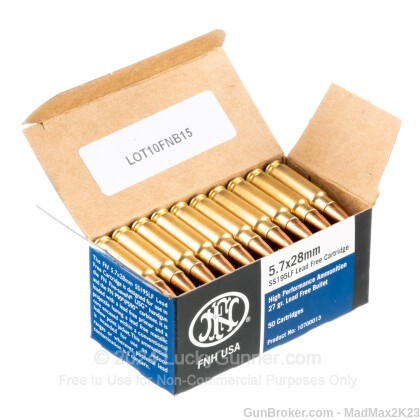1200 Rounds Federal SS197SR FN 5.7x28mm Ammo 40 Grain Hornady V-Max-img-4