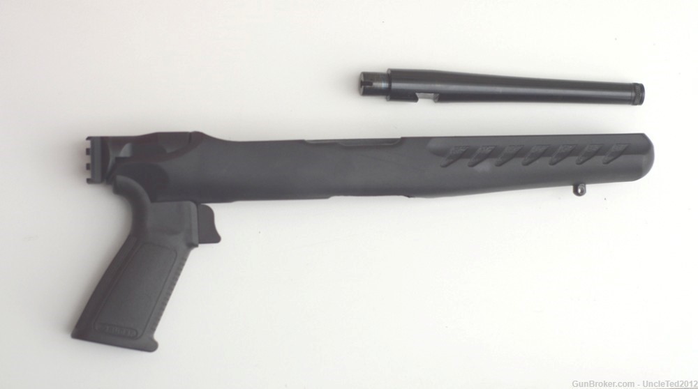 Ruger 10/22 charger threaded barrel 1/2 X 28 8" barrel  grip forend stock-img-1