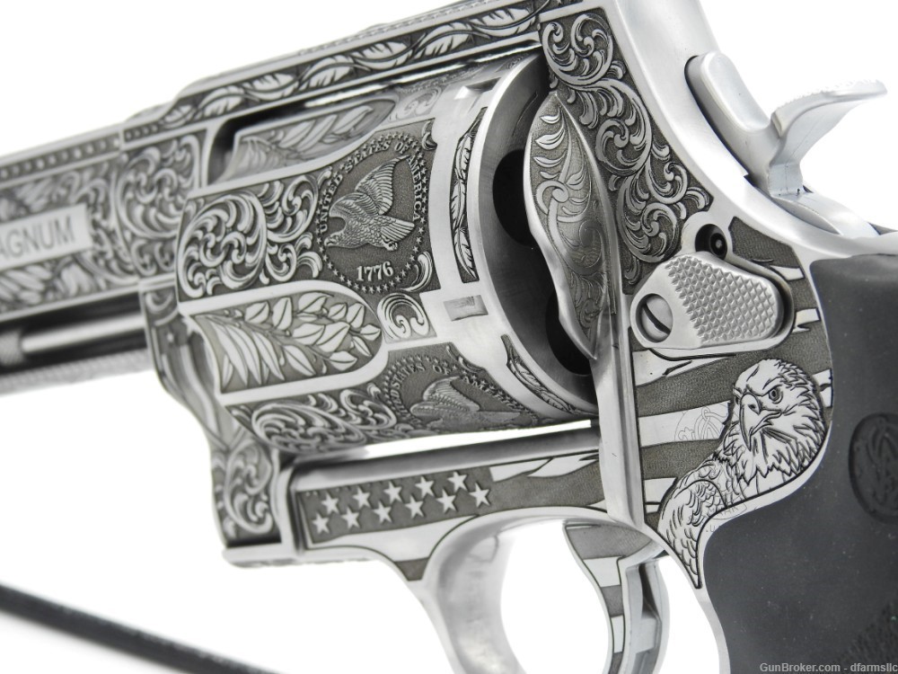 Ultra Rare Custom Engraved Smith & Wesson 460V 460 S&W  5" Comp US Patriot-img-10