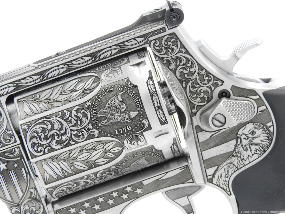 Ultra Rare Custom Engraved Smith & Wesson 460V 460 S&W  5" Comp US Patriot-img-6