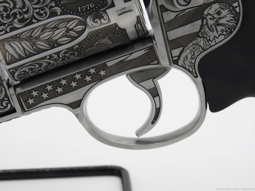 Ultra Rare Custom Engraved Smith & Wesson 460V 460 S&W  5" Comp US Patriot-img-8