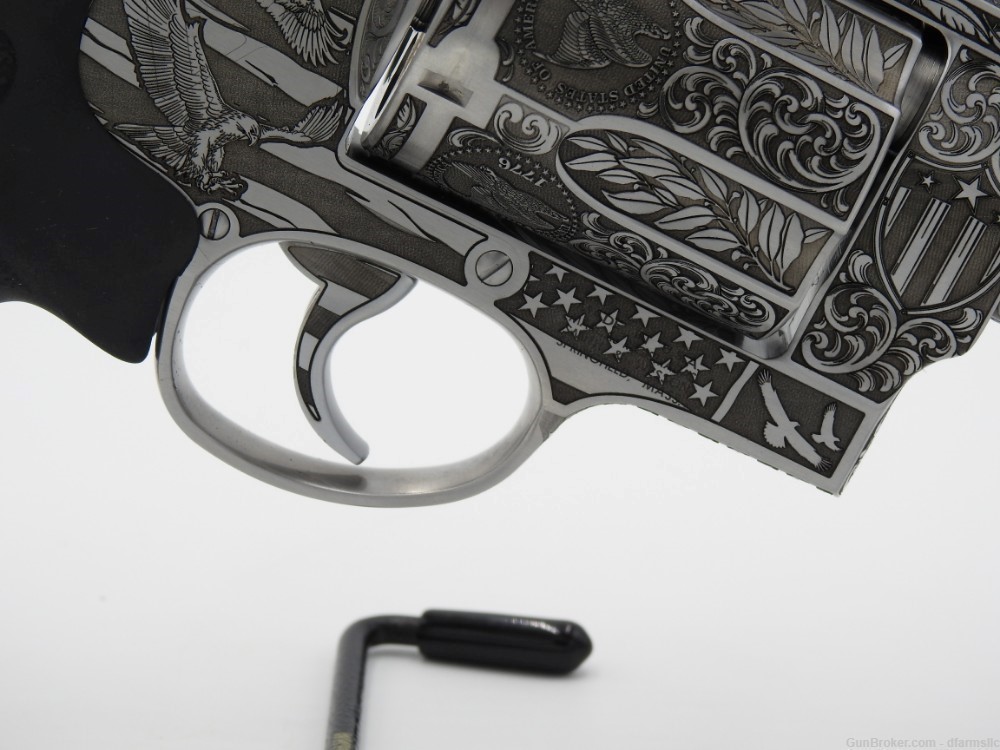 Ultra Rare Custom Engraved Smith & Wesson 460V 460 S&W  5" Comp US Patriot-img-19