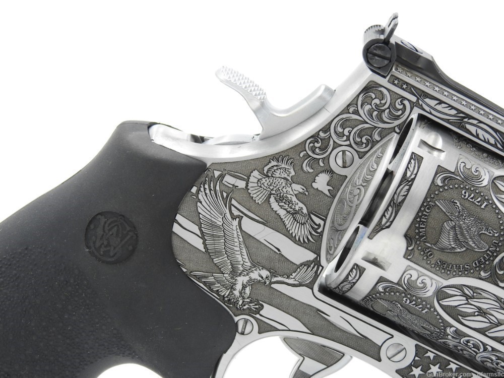 Ultra Rare Custom Engraved Smith & Wesson 460V 460 S&W  5" Comp US Patriot-img-17