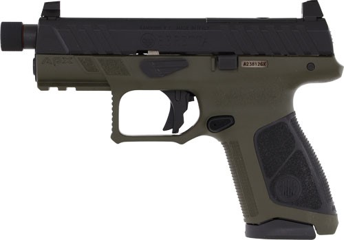 Beretta APX A1 FS 9MM 4.2" OR 15-Shot OD Grn/Blk POLY THRD-img-1